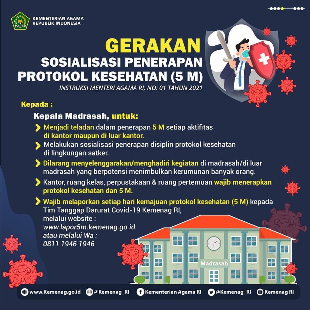 Penaganan Covid-19 Kepala Madrasah