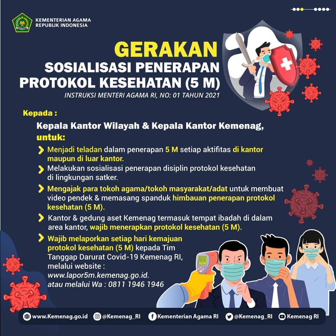 Penaganan Covid-19 Kakanwil & Kakankemenag