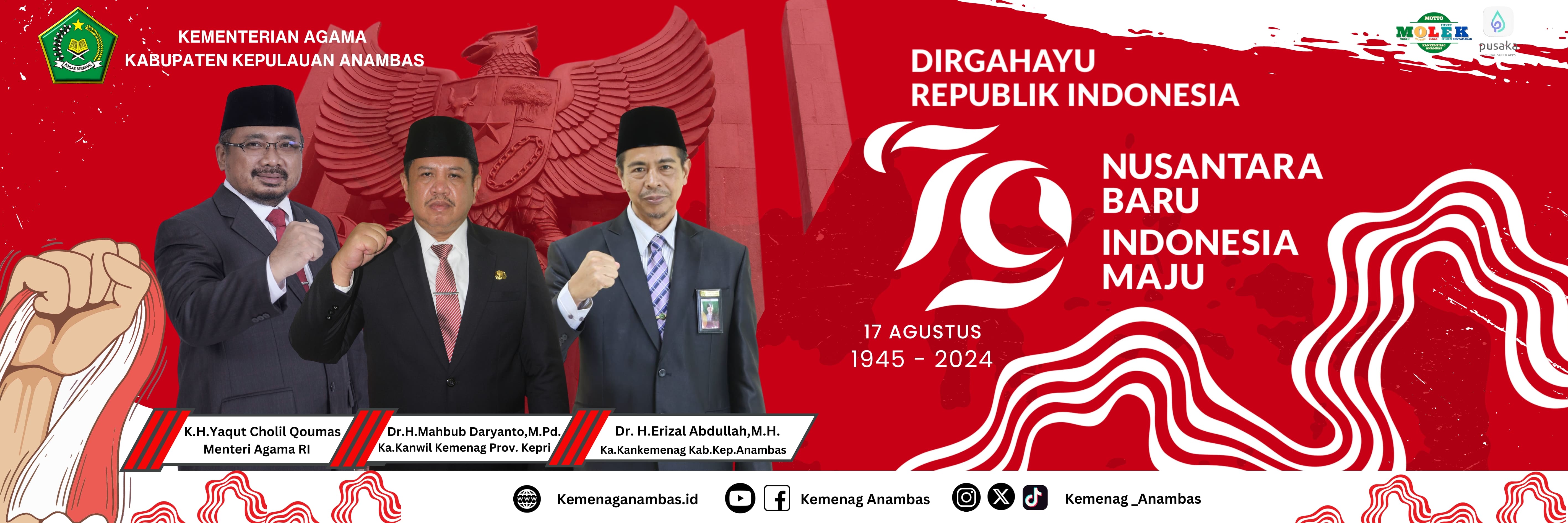 Selamat memperingati HUT RI ke 79 Tahun 2024