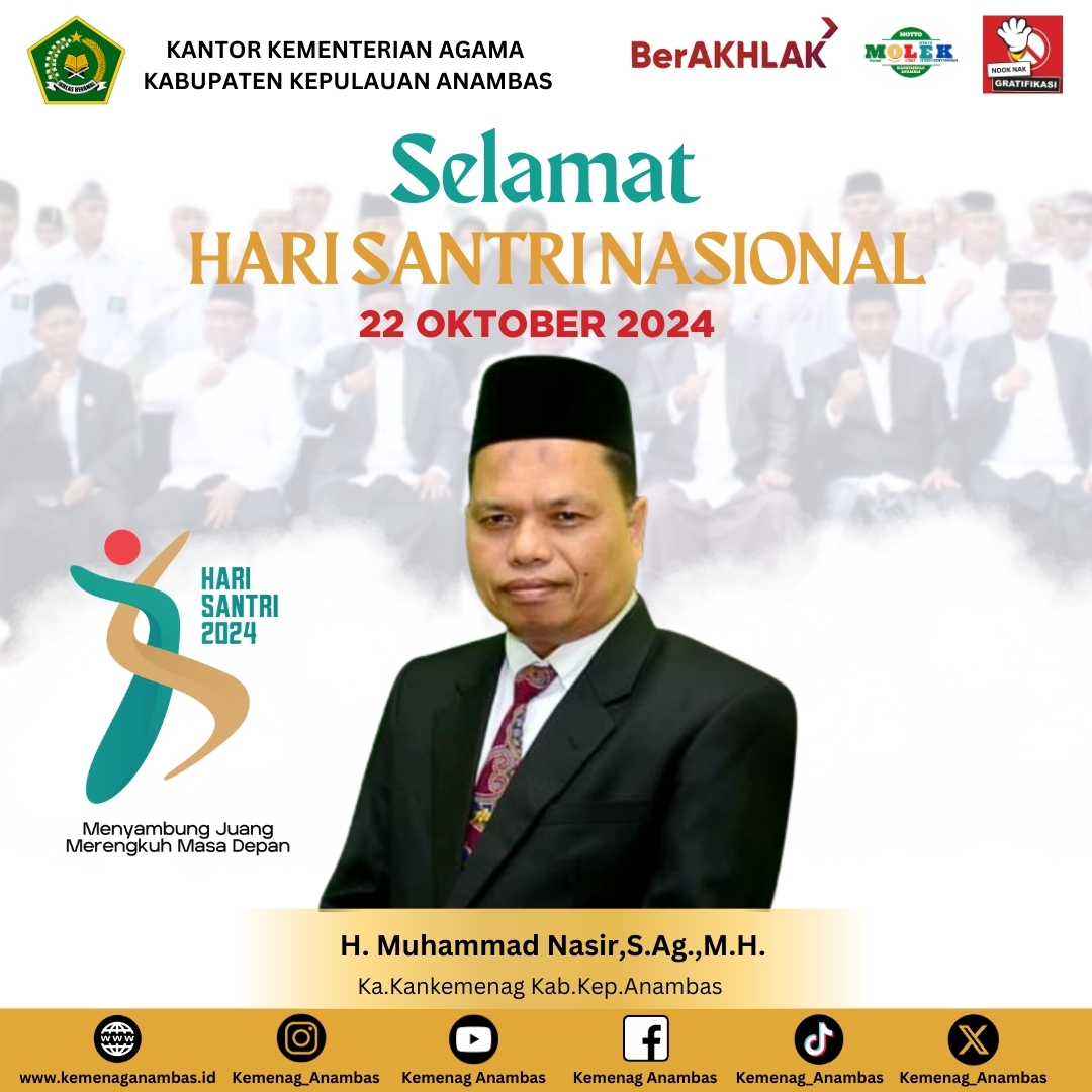 Selamat Hari Santri Nasional 22 Oktober 2024