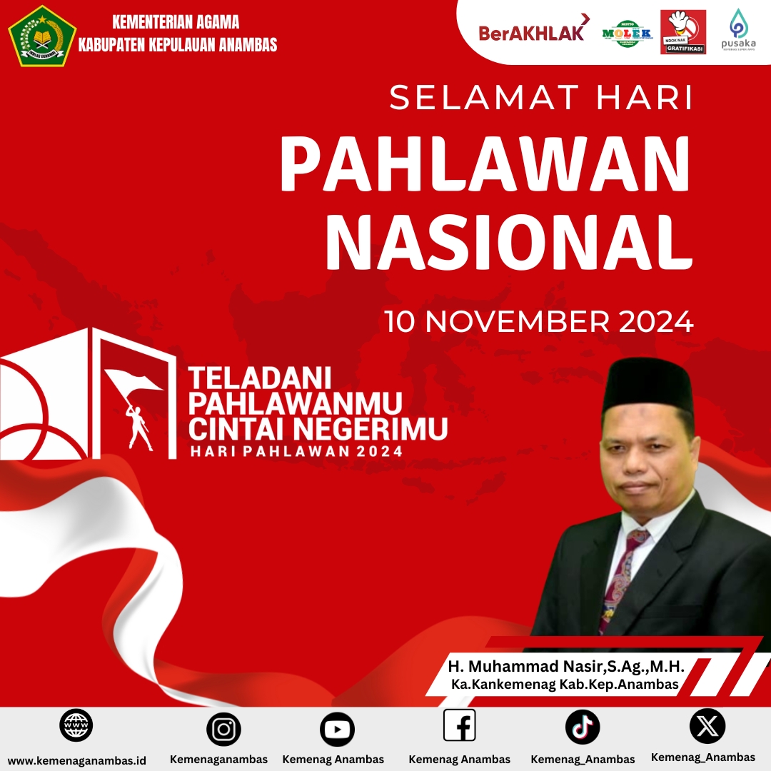 Selamat Hari Pahlawan Nasional 