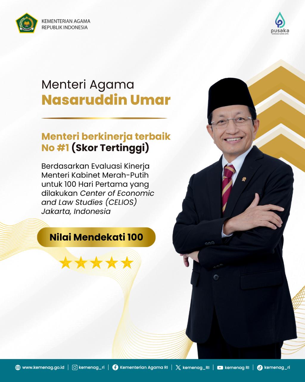 Menteri Agama Nasaruddin Umar
