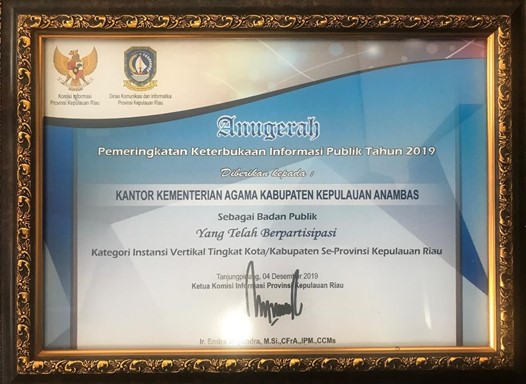 Penghargaan KIP tahun 2019