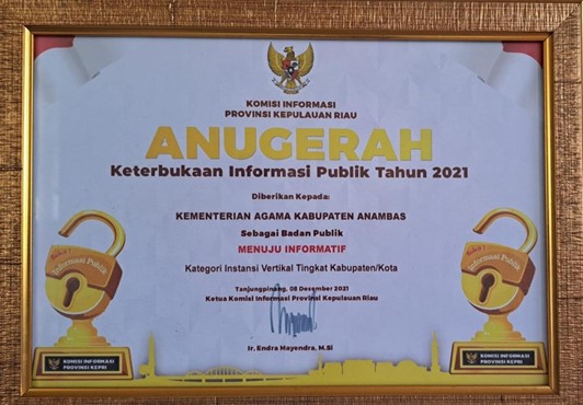 Penghargaan KIP Tahun 2021